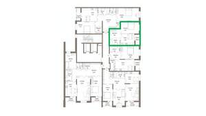 1-к квартира, вторичка, 45м2, 4/9 этаж