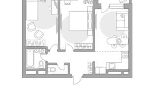 3-к квартира, строящийся дом, 56м2, 7/22 этаж