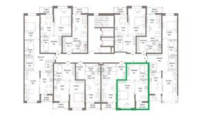 1-к квартира, вторичка, 48м2, 5/9 этаж