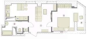 2-к квартира, вторичка, 43м2, 16/25 этаж