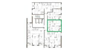1-к квартира, вторичка, 52м2, 8/9 этаж