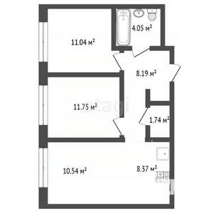 2-к квартира, вторичка, 55м2, 11/24 этаж