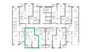 1-к квартира, вторичка, 47м2, 6/9 этаж