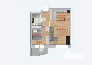 1-к квартира, вторичка, 43м2, 11/28 этаж