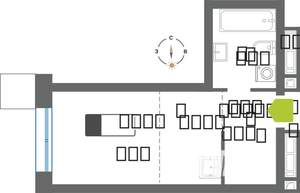 Студия квартира, вторичка, 22м2, 25/31 этаж