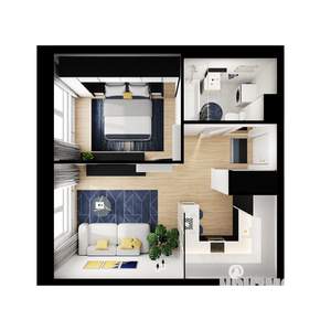 1-к квартира, вторичка, 36м2, 5/9 этаж