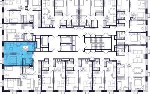 1-к квартира, строящийся дом, 40м2, 4/28 этаж