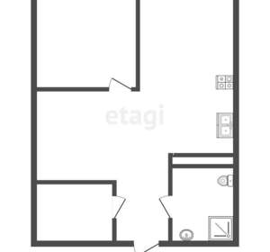 2-к квартира, вторичка, 39м2, 2/12 этаж