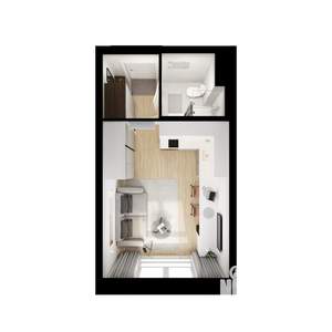 Студия квартира, вторичка, 20м2, 8/9 этаж