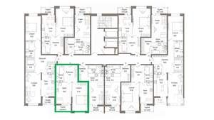 1-к квартира, вторичка, 47м2, 7/10 этаж