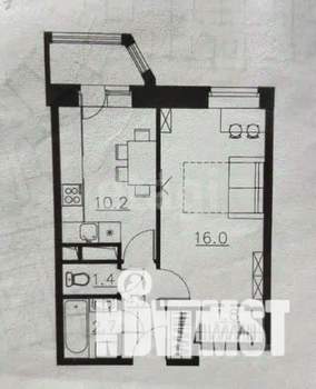 1-к квартира, вторичка, 38м2, 2/6 этаж