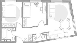 3-к квартира, строящийся дом, 55м2, 2/6 этаж