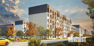 3-к квартира, строящийся дом, 55м2, 2/6 этаж