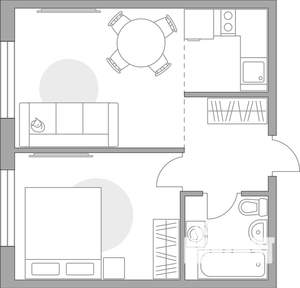 2-к квартира, вторичка, 34м2, 12/14 этаж