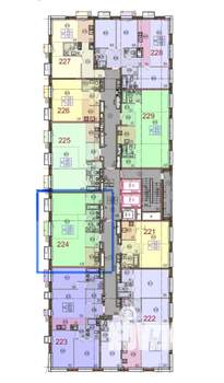 3-к квартира, вторичка, 63м2, 22/25 этаж