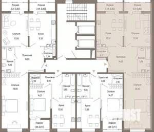2-к квартира, вторичка, 90м2, 4/9 этаж
