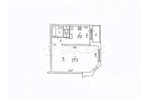 1-к квартира, вторичка, 43м2, 8/16 этаж