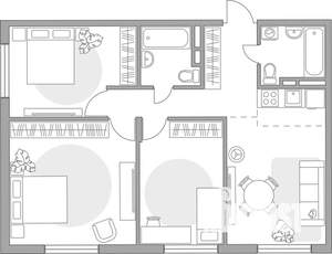 4-к квартира, строящийся дом, 71м2, 5/6 этаж