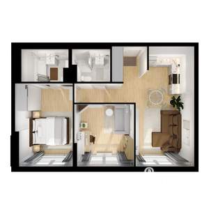 2-к квартира, вторичка, 54м2, 8/9 этаж