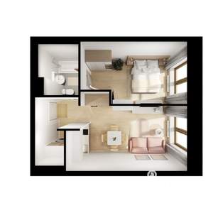1-к квартира, вторичка, 35м2, 1/9 этаж