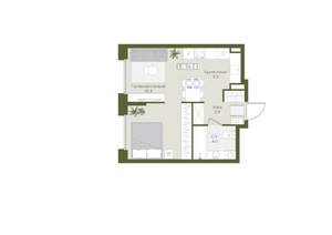 1-к квартира, вторичка, 35м2, 1/8 этаж