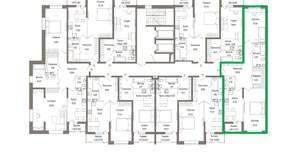 2-к квартира, вторичка, 76м2, 4/9 этаж