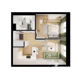 1-к квартира, вторичка, 34м2, 6/9 этаж
