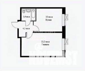 1-к квартира, вторичка, 31м2, 2/20 этаж