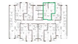 1-к квартира, вторичка, 47м2, 4/9 этаж