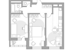 3-к квартира, строящийся дом, 59м2, 6/24 этаж
