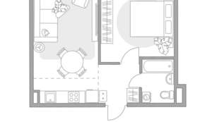 2-к квартира, строящийся дом, 41м2, 1/5 этаж