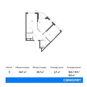 1-к квартира, вторичка, 35м2, 17/20 этаж