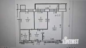 2-к квартира, вторичка, 48м2, 3/6 этаж