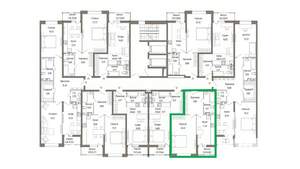 1-к квартира, вторичка, 47м2, 7/9 этаж