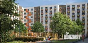 1-к квартира, строящийся дом, 38м2, 5/8 этаж
