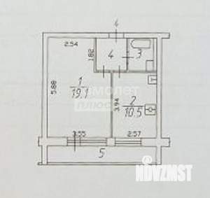 1-к квартира, вторичка, 38м2, 1/14 этаж