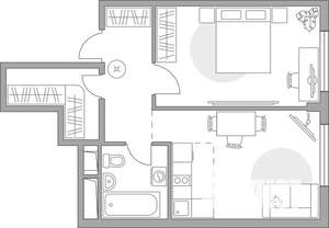 2-к квартира, вторичка, 38м2, 13/14 этаж
