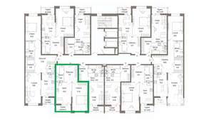 1-к квартира, вторичка, 47м2, 6/9 этаж