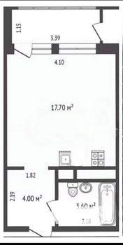 Студия квартира, вторичка, 29м2, 12/32 этаж