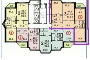 3-к квартира, вторичка, 131м2, 25/25 этаж