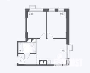 2-к квартира, сданный дом, 51м2, 21/31 этаж