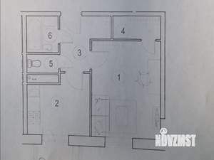 1-к квартира, вторичка, 35м2, 3/6 этаж