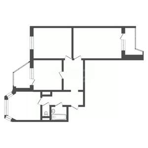 3-к квартира, вторичка, 85м2, 16/22 этаж