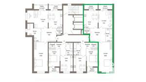 2-к квартира, вторичка, 90м2, 7/9 этаж