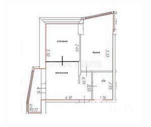 2-к квартира, вторичка, 45м2, 2/24 этаж