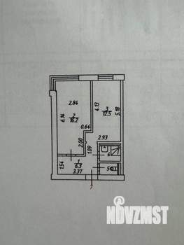 1-к квартира, вторичка, 39м2, 1/46 этаж