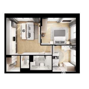 2-к квартира, вторичка, 51м2, 8/9 этаж