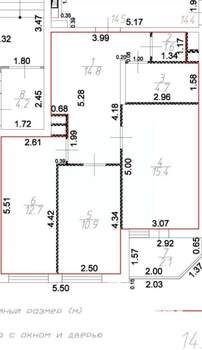 2-к квартира, вторичка, 60м2, 1/11 этаж