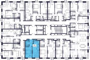 1-к квартира, строящийся дом, 40м2, 7/28 этаж