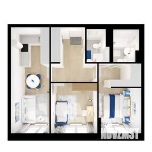 2-к квартира, вторичка, 57м2, 9/9 этаж